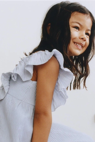 Комбинированное платье из рельефной ткани