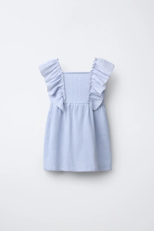 Комбинированное платье из рельефной ткани