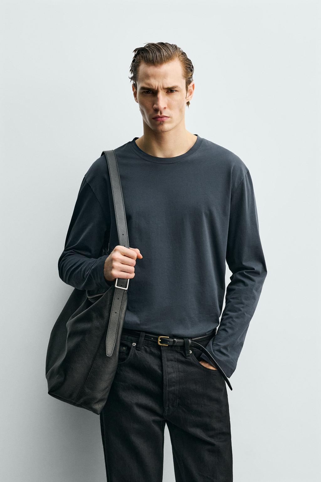 ФУТБОЛКА МЕРСЕРИЗОВАННАЯ С ДЛИННЫМИ РУКАВАМИ