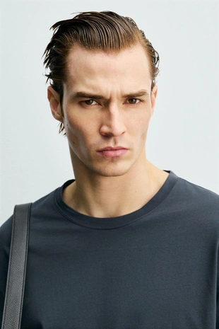 Футболка мерсеризованная с длинными рукавами- Заказать в России