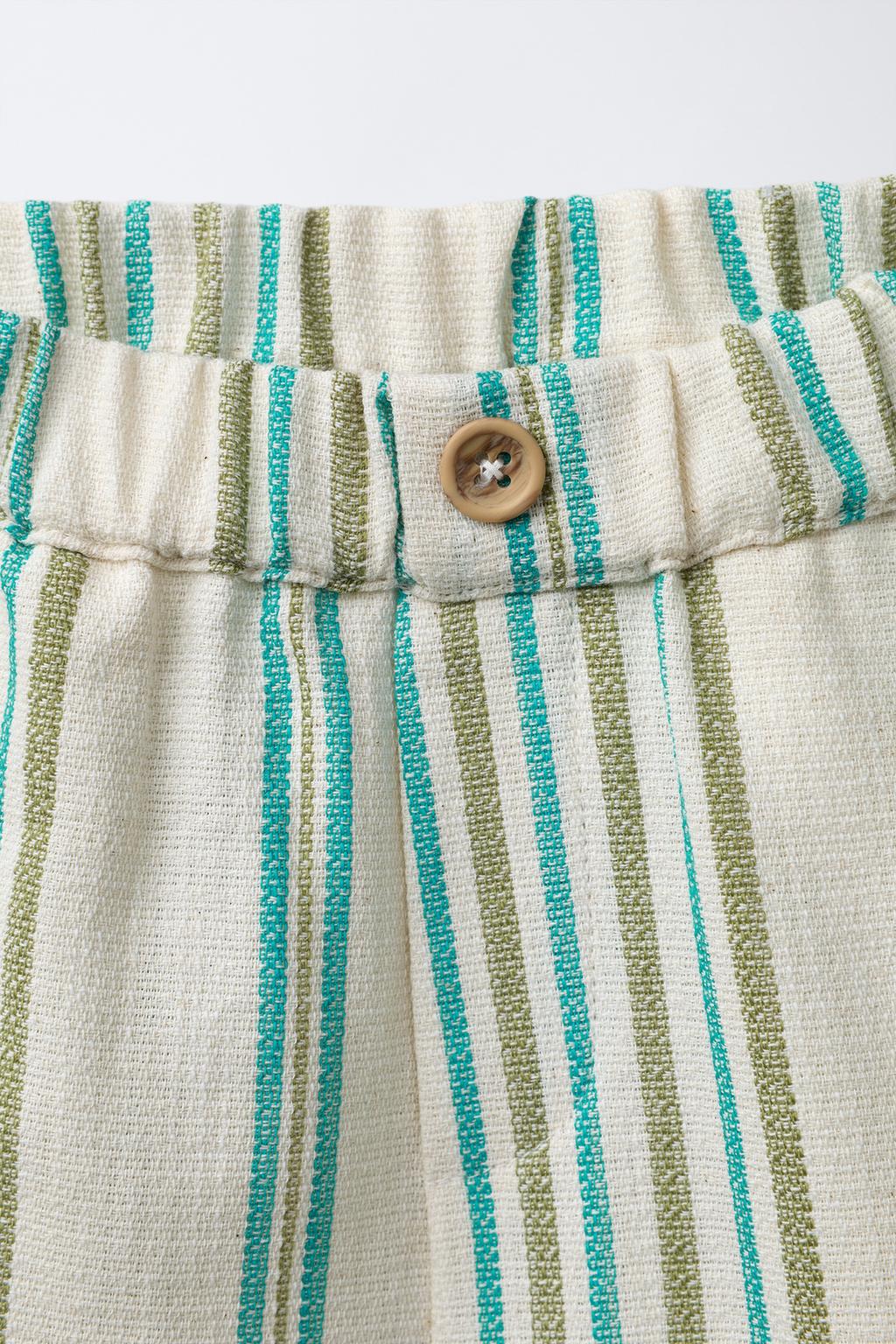 БЕРМУДЫ В ПОЛОСКУ С ТЕКСТУРОЙ