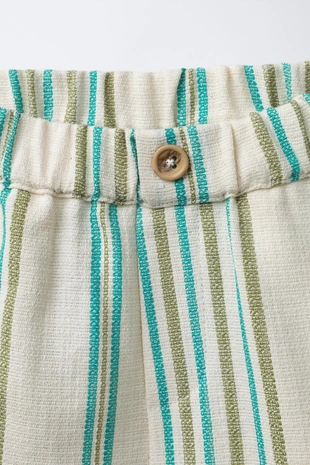 Бермуды в полоску с текстурой- Заказать в России