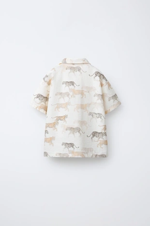 Рубашка с животным принтом- Заказать в России
