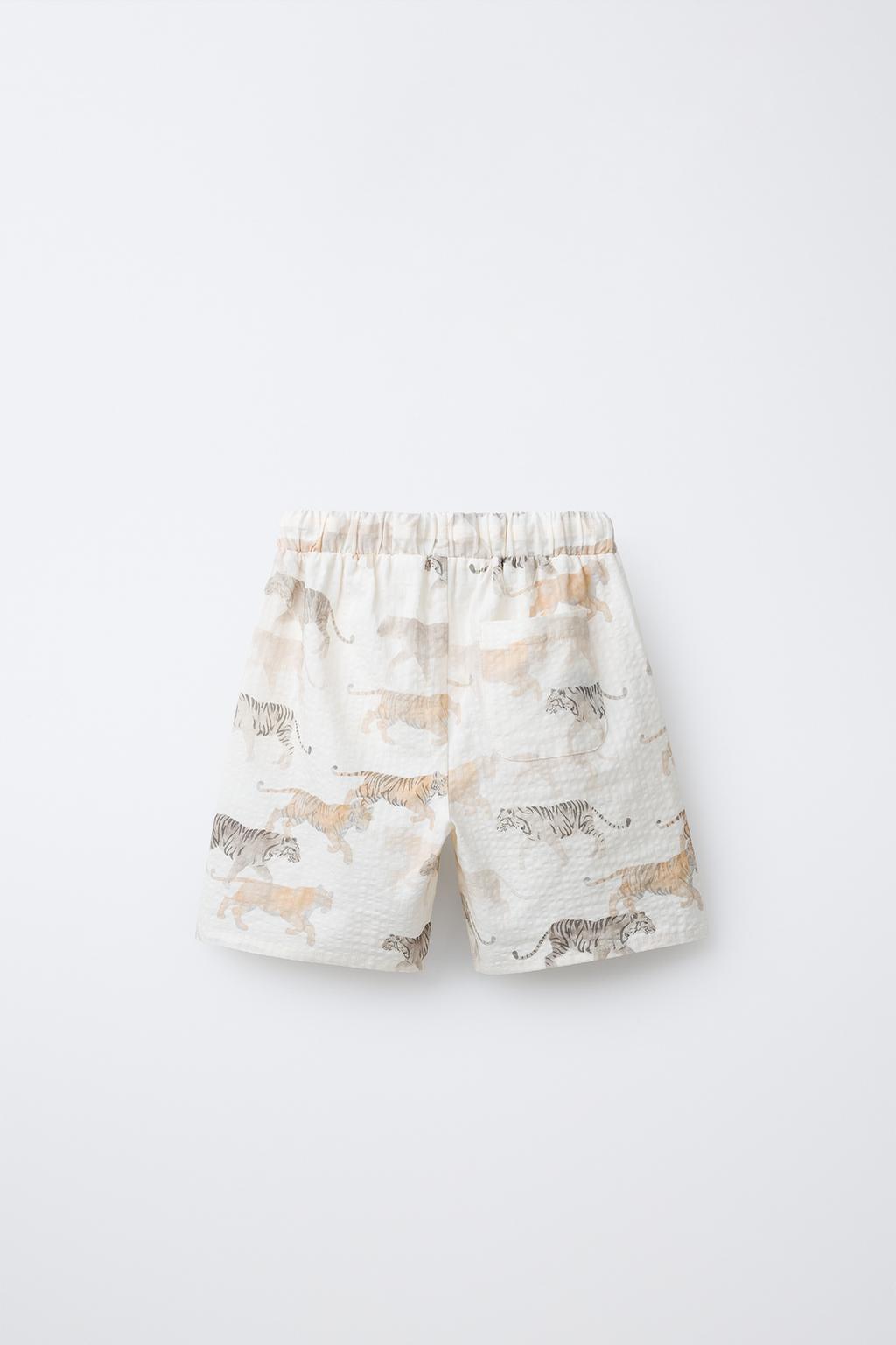 ШОРТЫ С АНИМАЛИСТИЧНЫМ ПРИНТОМ