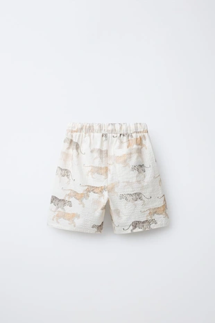 Шорты с анималистичным принтом- Заказать в России