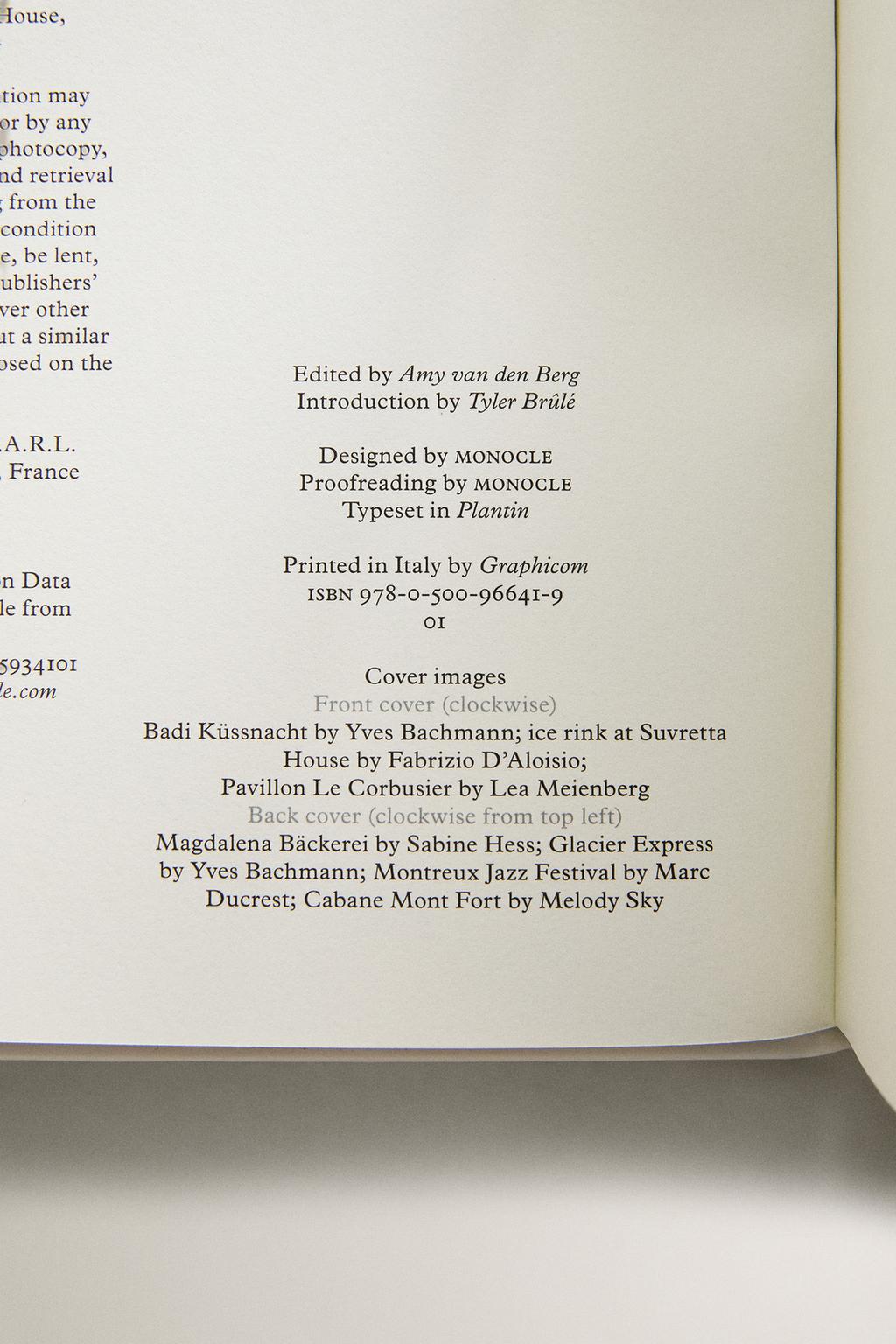 Швейцария: путеводитель monocle