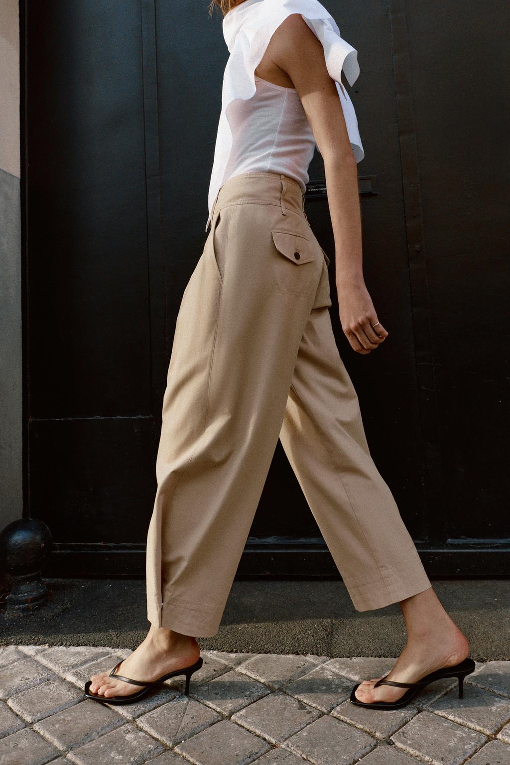 ШИРОКИЕ БРЮКИ С РЕГУЛИРУЕМЫМИ МАНЖЕТАМИ