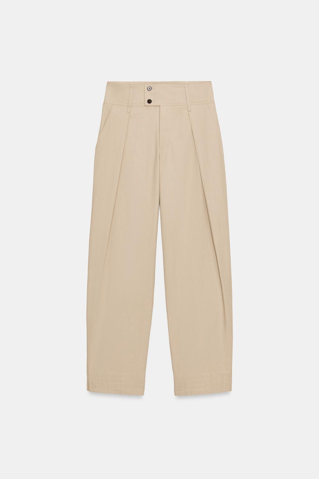 ШИРОКИЕ БРЮКИ С РЕГУЛИРУЕМЫМИ МАНЖЕТАМИ