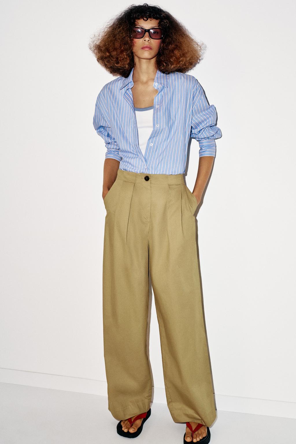 БРЮКИ  С ЗАЩИПАМИ