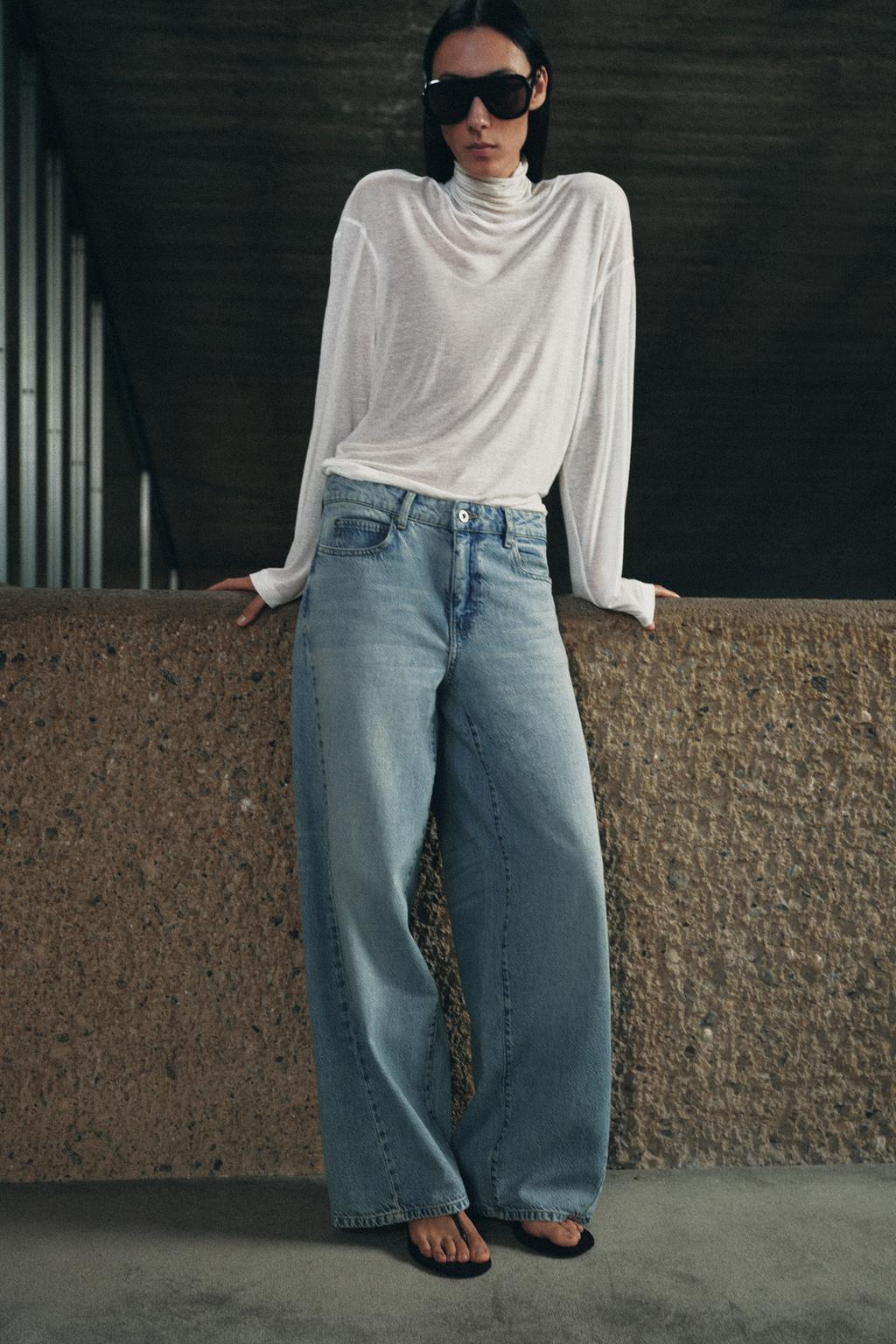 ДЖИНСЫ коллекция Zara «ZW» LOOSE  СО СРЕДНЕЙ ПОСАДКОЙ