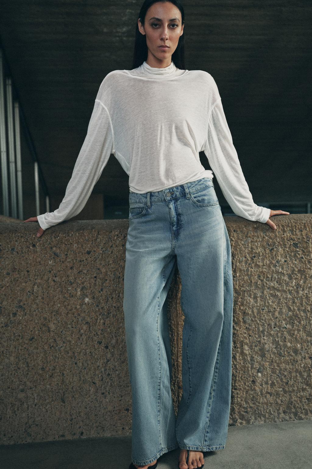 ДЖИНСЫ коллекция Zara «ZW» LOOSE  СО СРЕДНЕЙ ПОСАДКОЙ