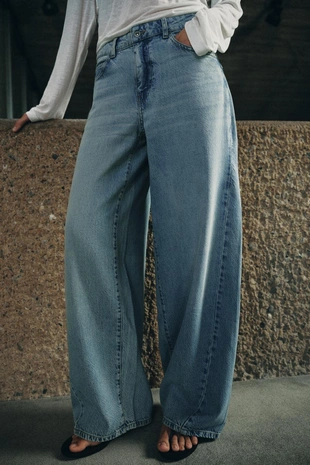 Джинсы коллекция Zara «Zw» Loose  со средней посадкой- Заказать в России