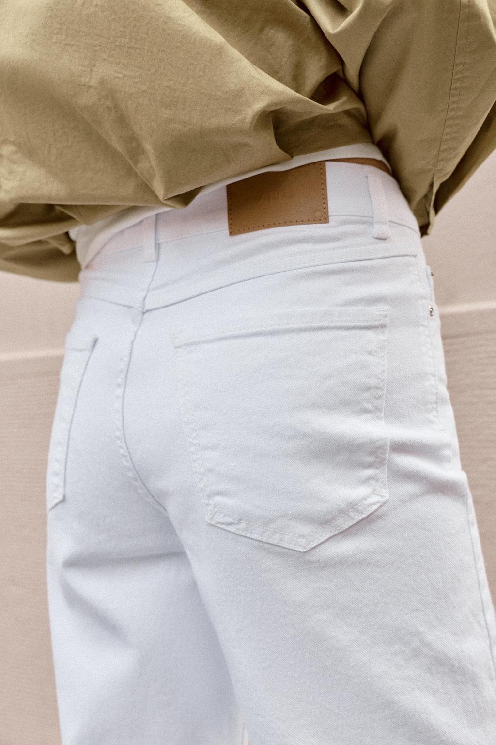 ДЖИНСЫ Z1975 КЮЛОТЫ С ВЫСОКОЙ ПОСАДКОЙ 