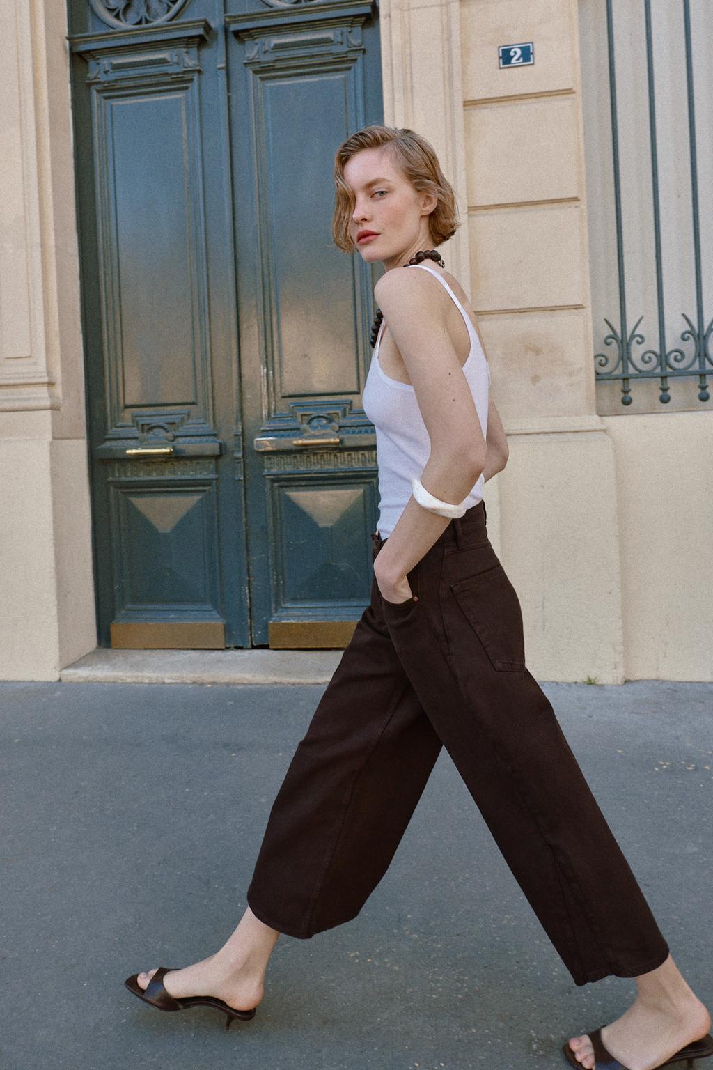 ДЖИНСЫ Z1975 баллон С ВЫСОКОЙ ПОСАДКОЙ И АСИММЕТРИЧНЫМ НИЗОМ