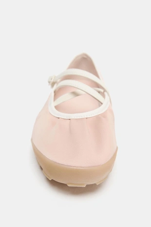 Атласные балетки в спортивном стиле- Заказать в России