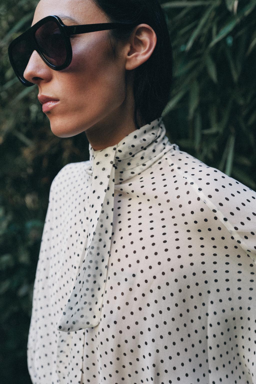 БЛУЗА В ГОРОШЕК — коллекция Zara «ZW»