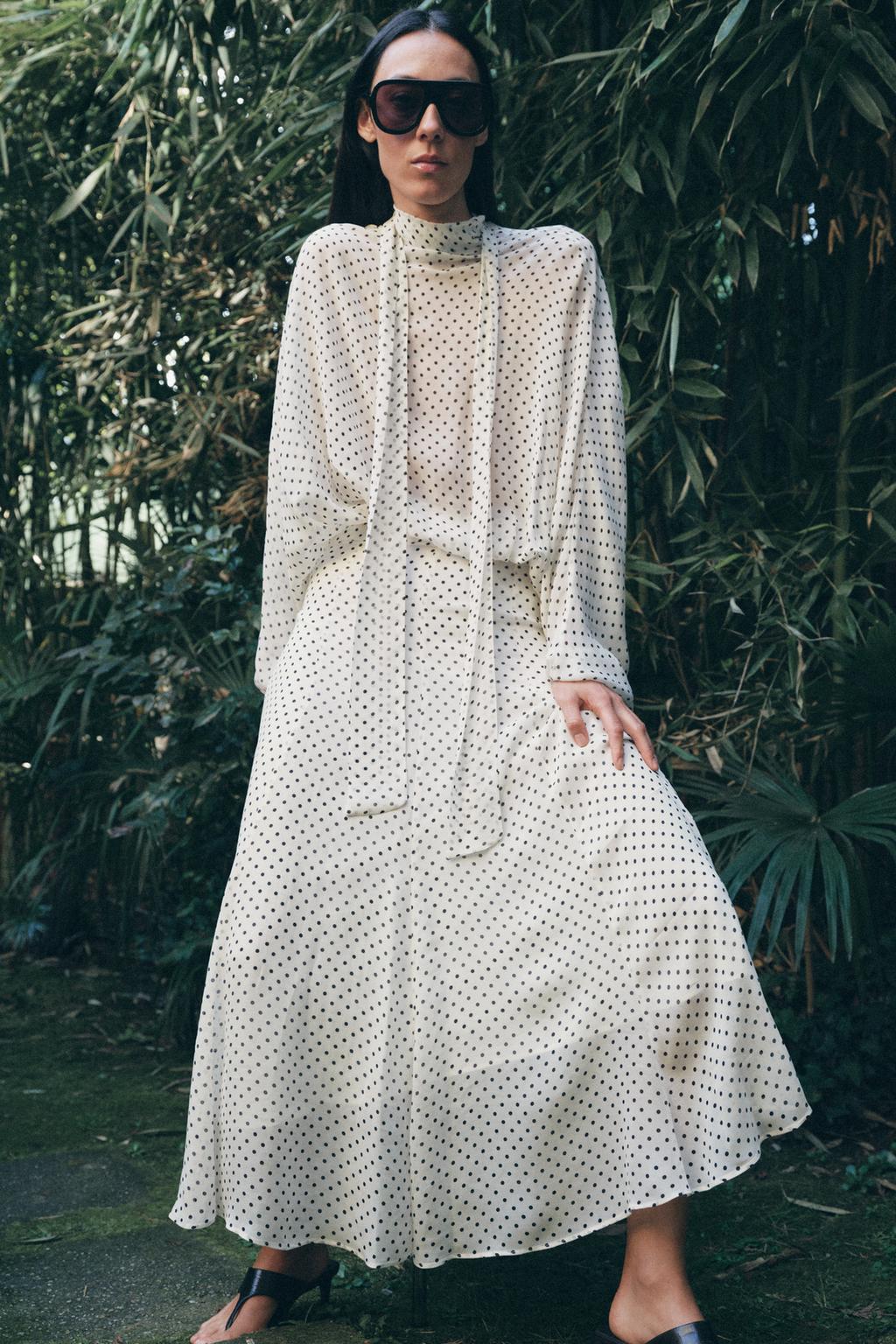 БЛУЗА В ГОРОШЕК — коллекция Zara «ZW»