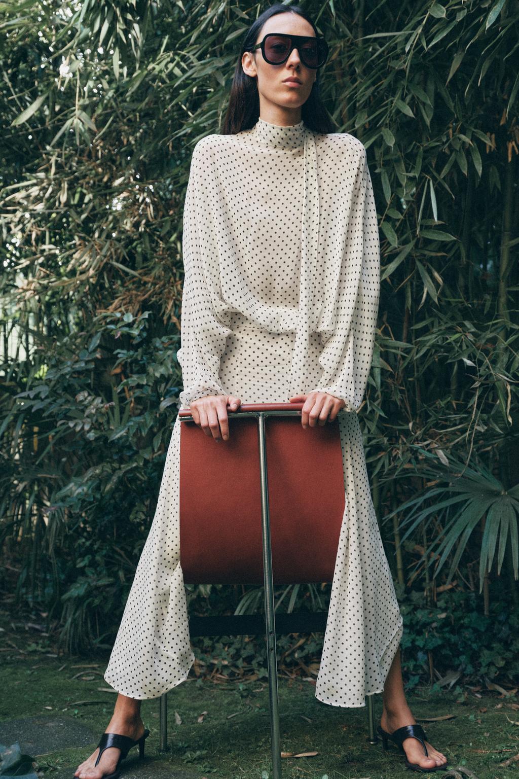 БЛУЗА В ГОРОШЕК — коллекция Zara «ZW»