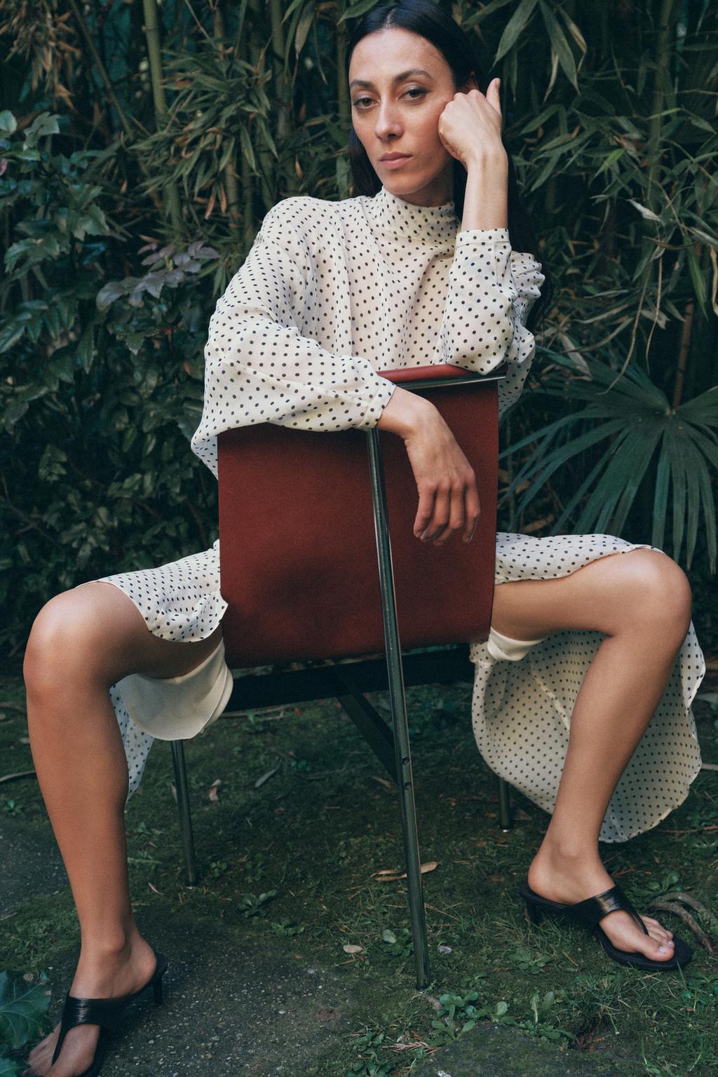 БЛУЗА В ГОРОШЕК — коллекция Zara «ZW»