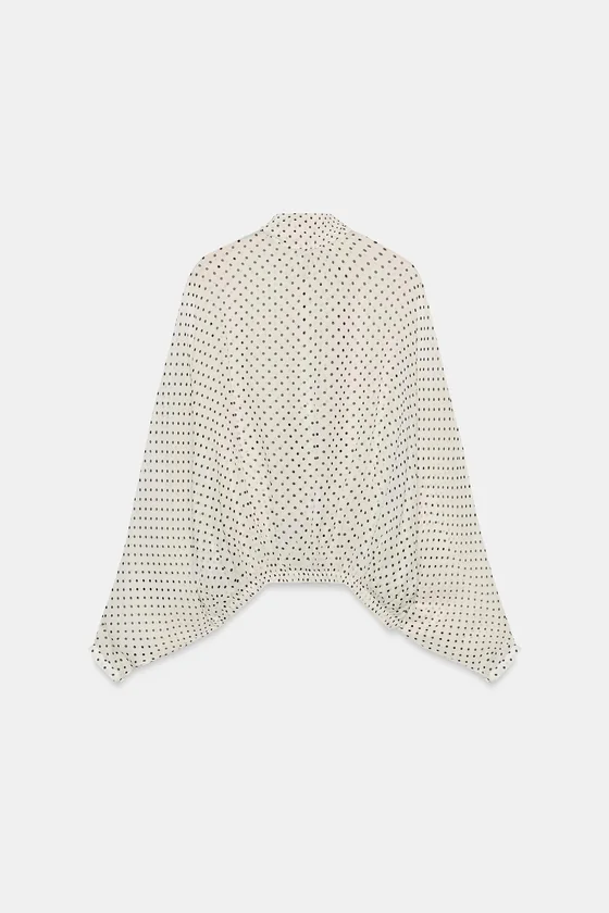 БЛУЗА В ГОРОШЕК — коллекция Zara «ZW»