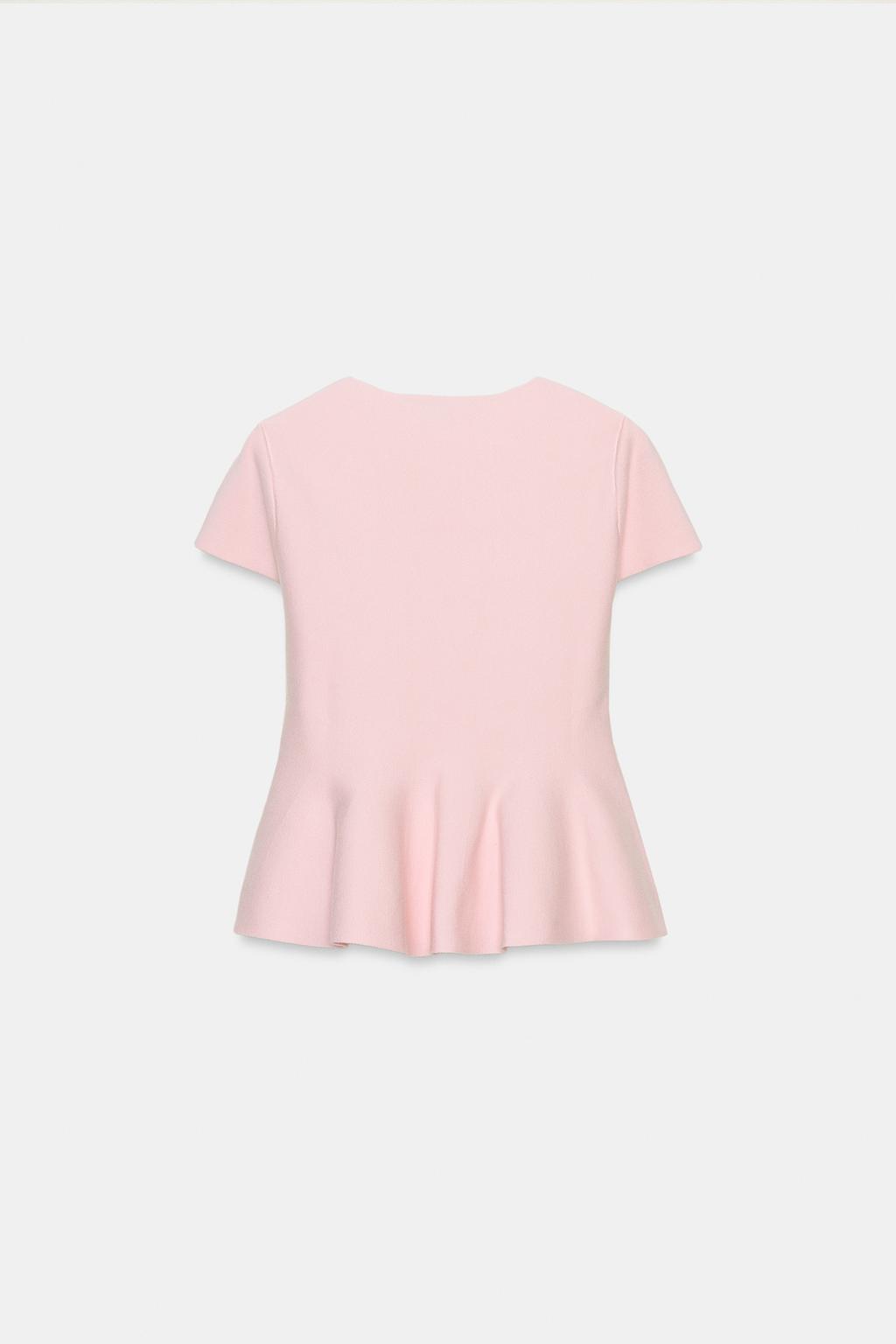 ТРИКОТАЖНЫЙ ТОП С БАСКОЙ