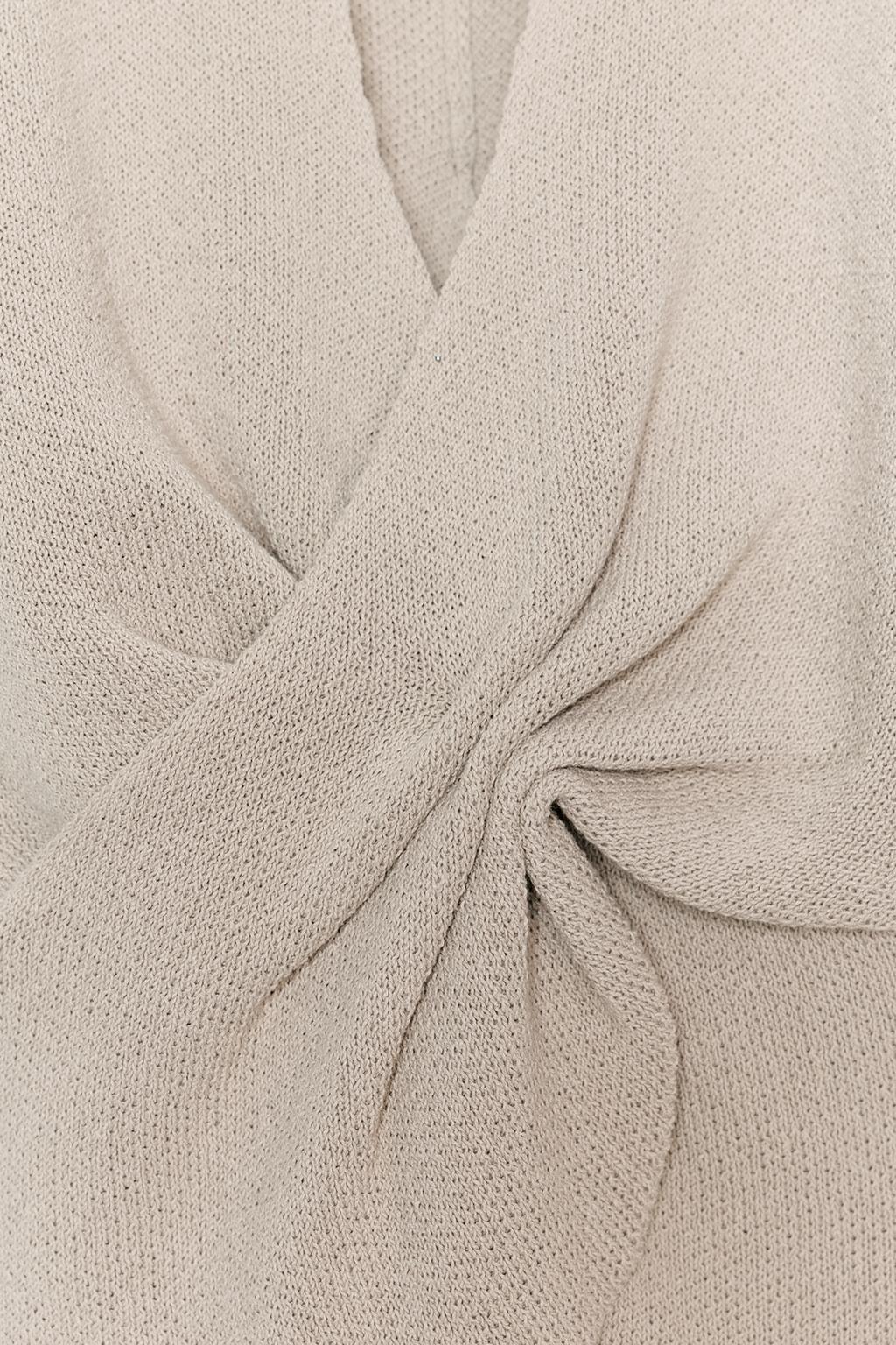 ТРИКОТАЖНЫЙ ТОП С УЗЛОМ