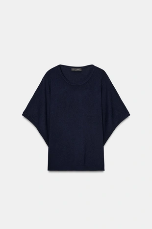 Трикотажный топ с широкими рукавами