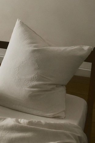 Наволочка из мятого льна- Заказать в России