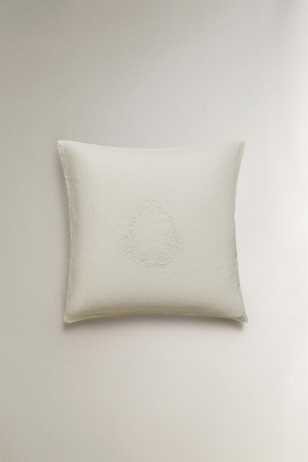 Наволочка из мятого льна