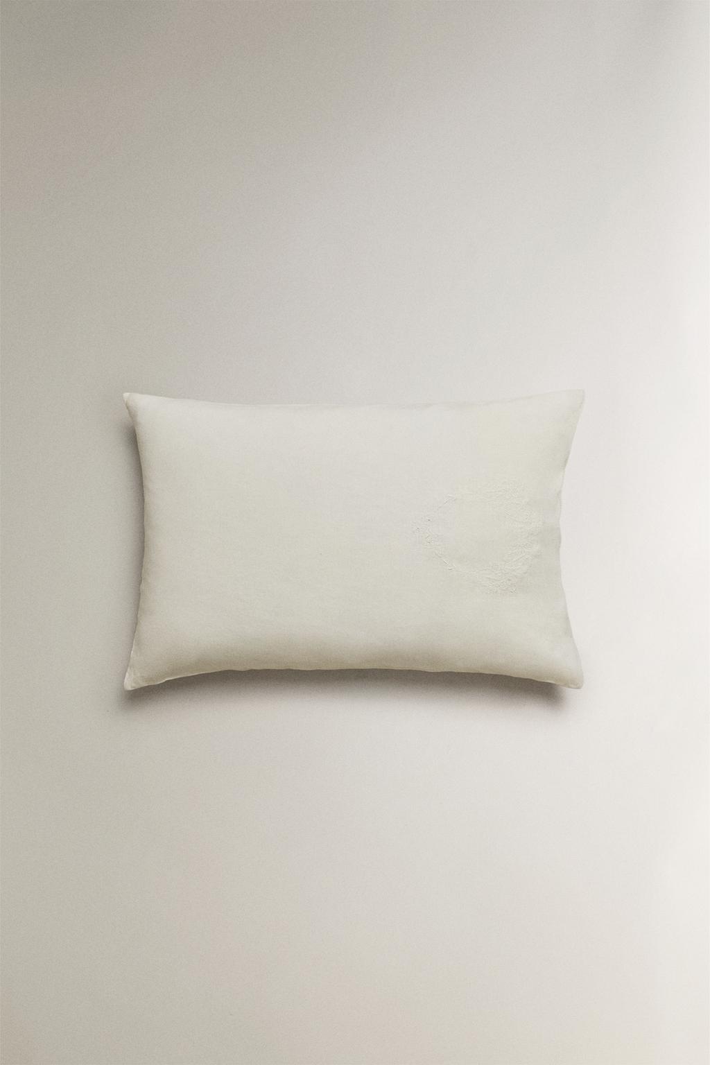 Наволочка из мятого льна