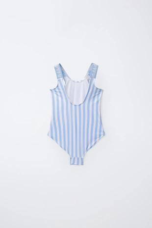 6-14 лет/купальник в полоску с капибарой Capyfun ©- Заказать в России