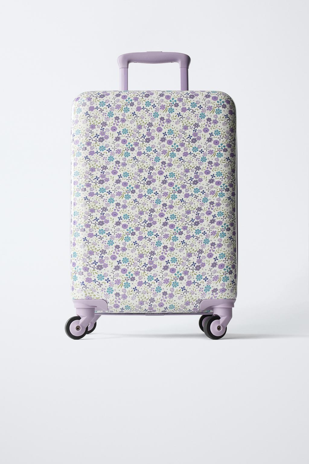 ЧЕМОДАН С ЦВЕТОЧНЫМ ПРИНТОМ