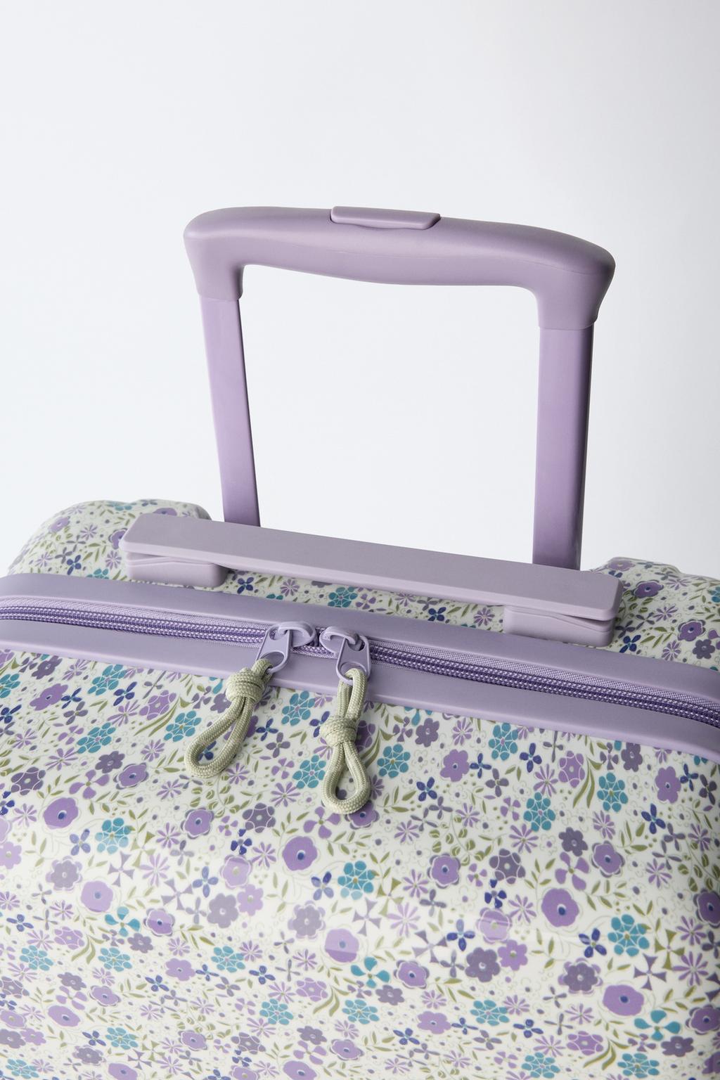 ЧЕМОДАН С ЦВЕТОЧНЫМ ПРИНТОМ