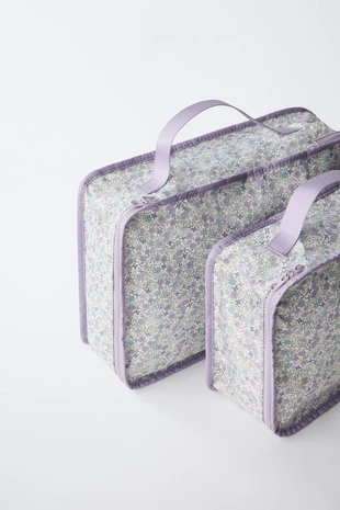 Набор органайзеров для путешествий с цветочным принтом- Заказать в России