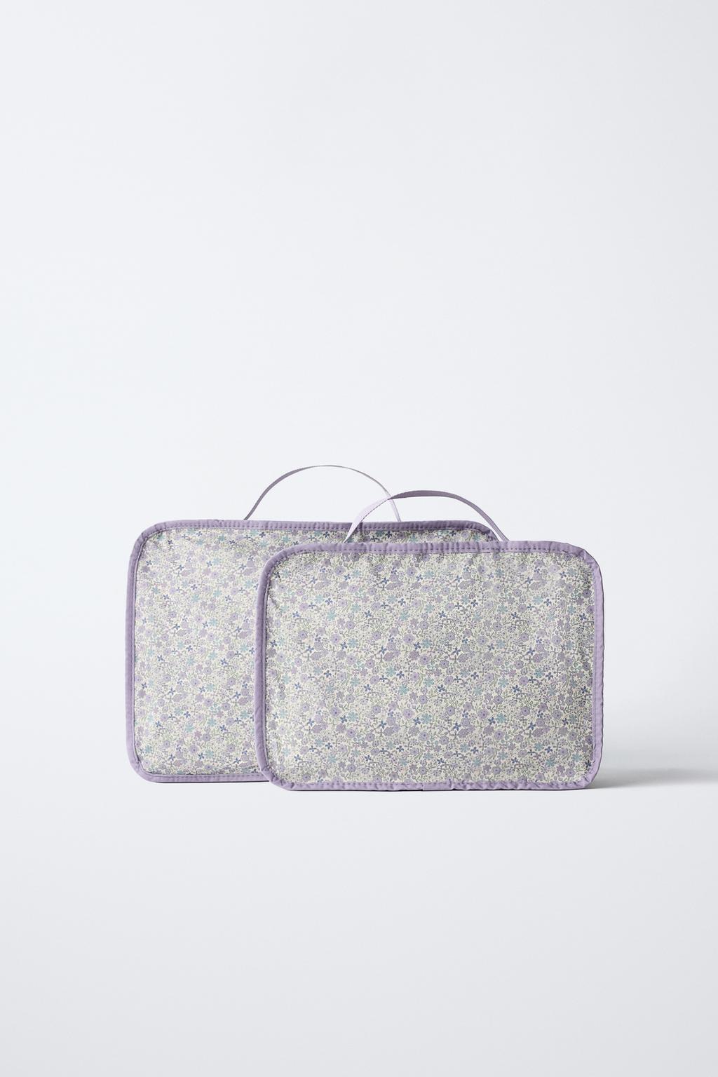 НАБОР ОРГАНАЙЗЕРОВ ДЛЯ ПУТЕШЕСТВИЙ С ЦВЕТОЧНЫМ ПРИНТОМ