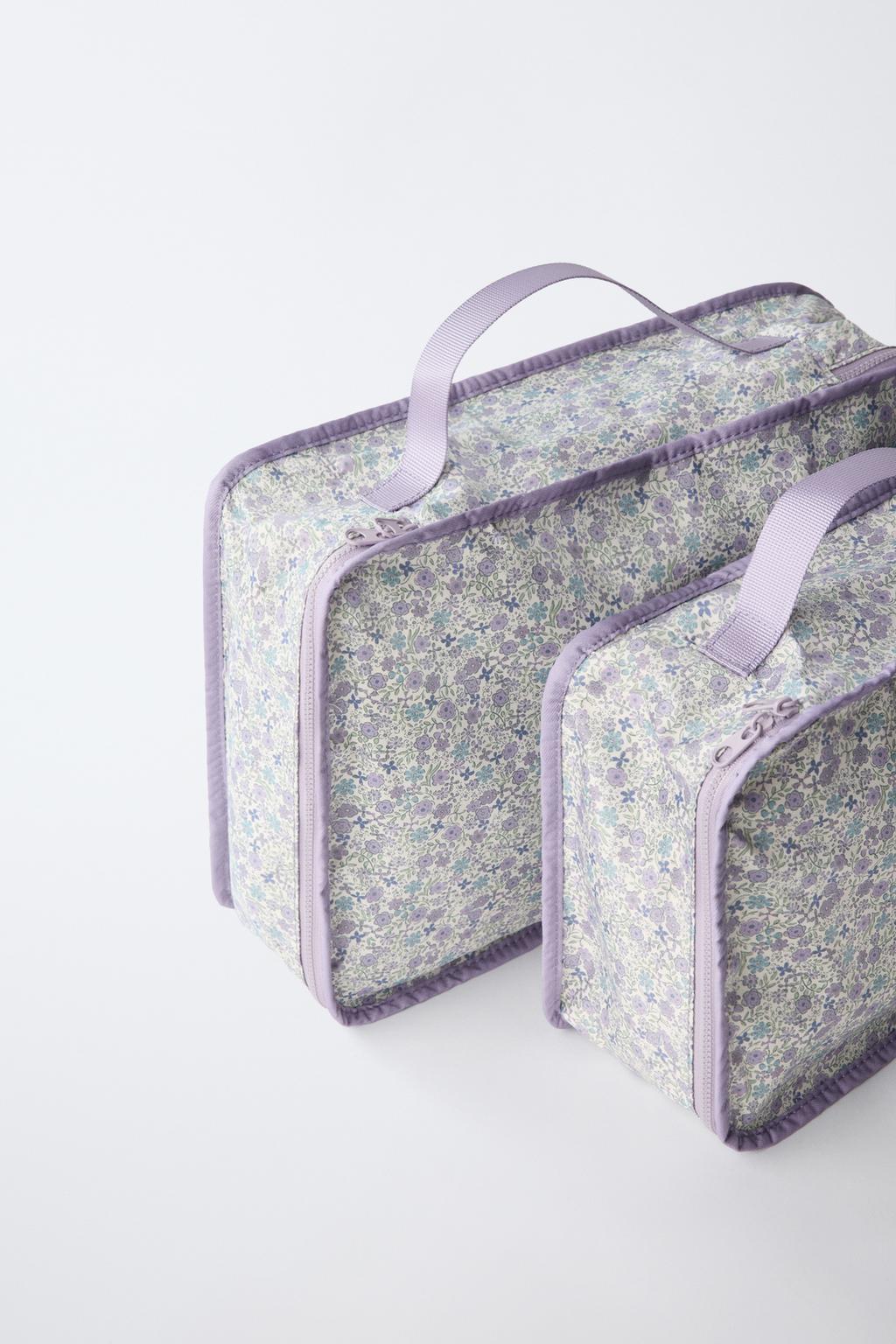 НАБОР ОРГАНАЙЗЕРОВ ДЛЯ ПУТЕШЕСТВИЙ С ЦВЕТОЧНЫМ ПРИНТОМ