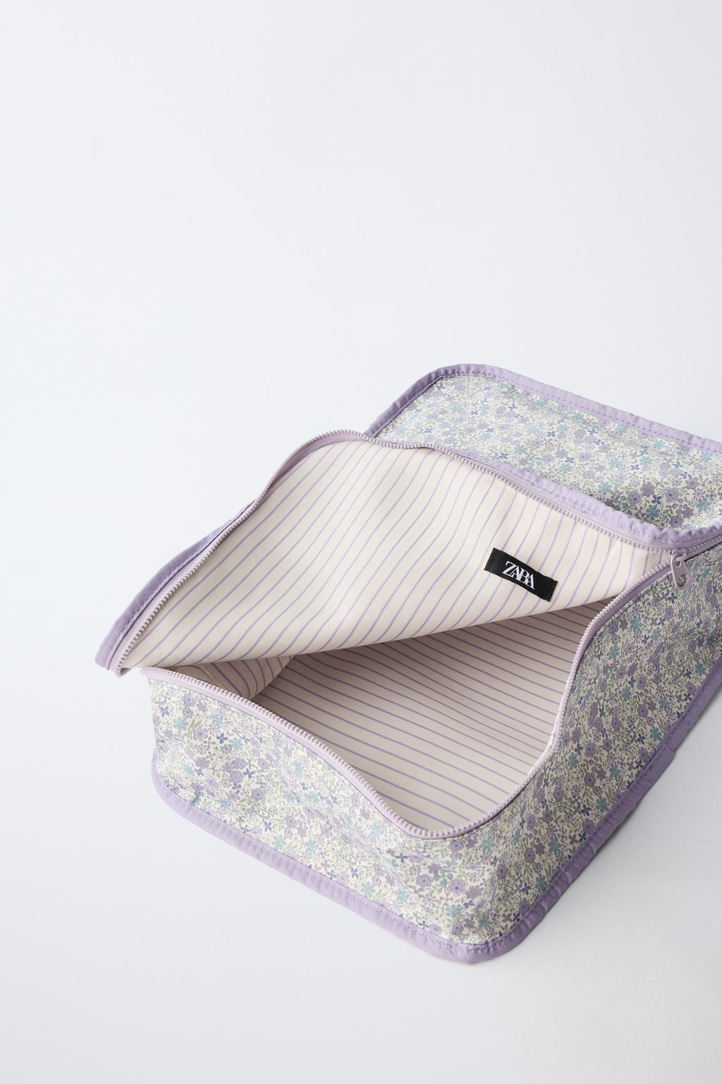 НАБОР ОРГАНАЙЗЕРОВ ДЛЯ ПУТЕШЕСТВИЙ С ЦВЕТОЧНЫМ ПРИНТОМ