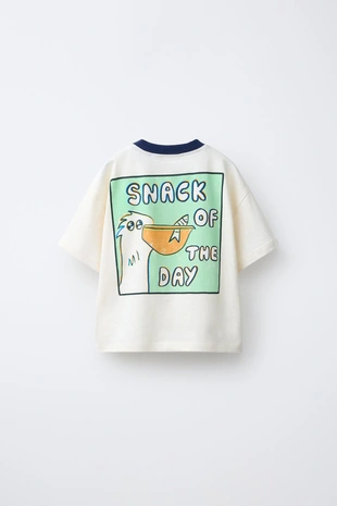 Футболка с принтом «пеликан»- Заказать в России