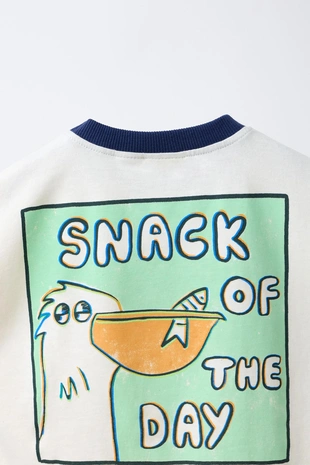 Футболка с принтом «пеликан»- Заказать в России