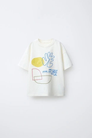 Футболка с геометрическим принтом- Заказать в России