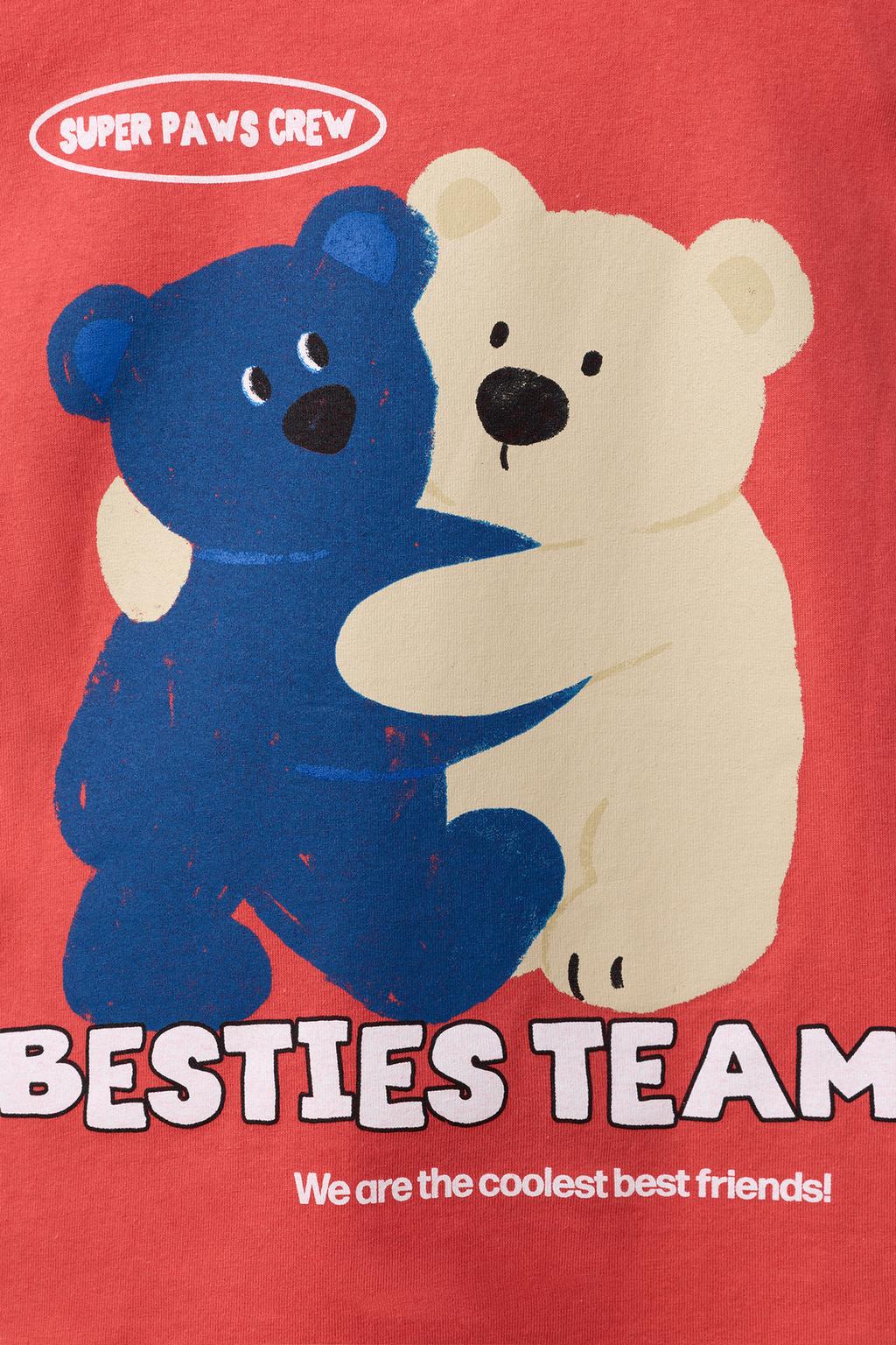 ФУТБОЛКА С ПРИНТОМ «МЕДВЕДИ»