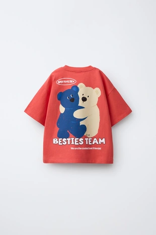 Футболка с принтом «медведи»- Заказать в России