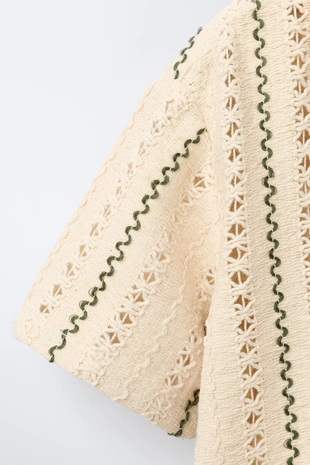 Вязаная рубашка в полоску- Заказать в России