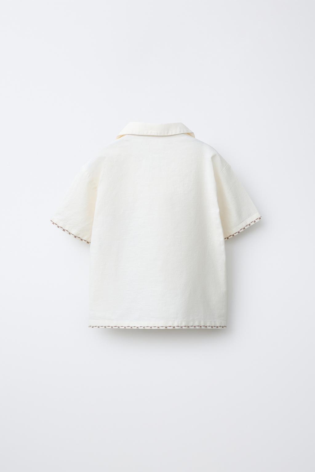 РУБАШКА С ВЫШИТЫМ ЛЬВОМ