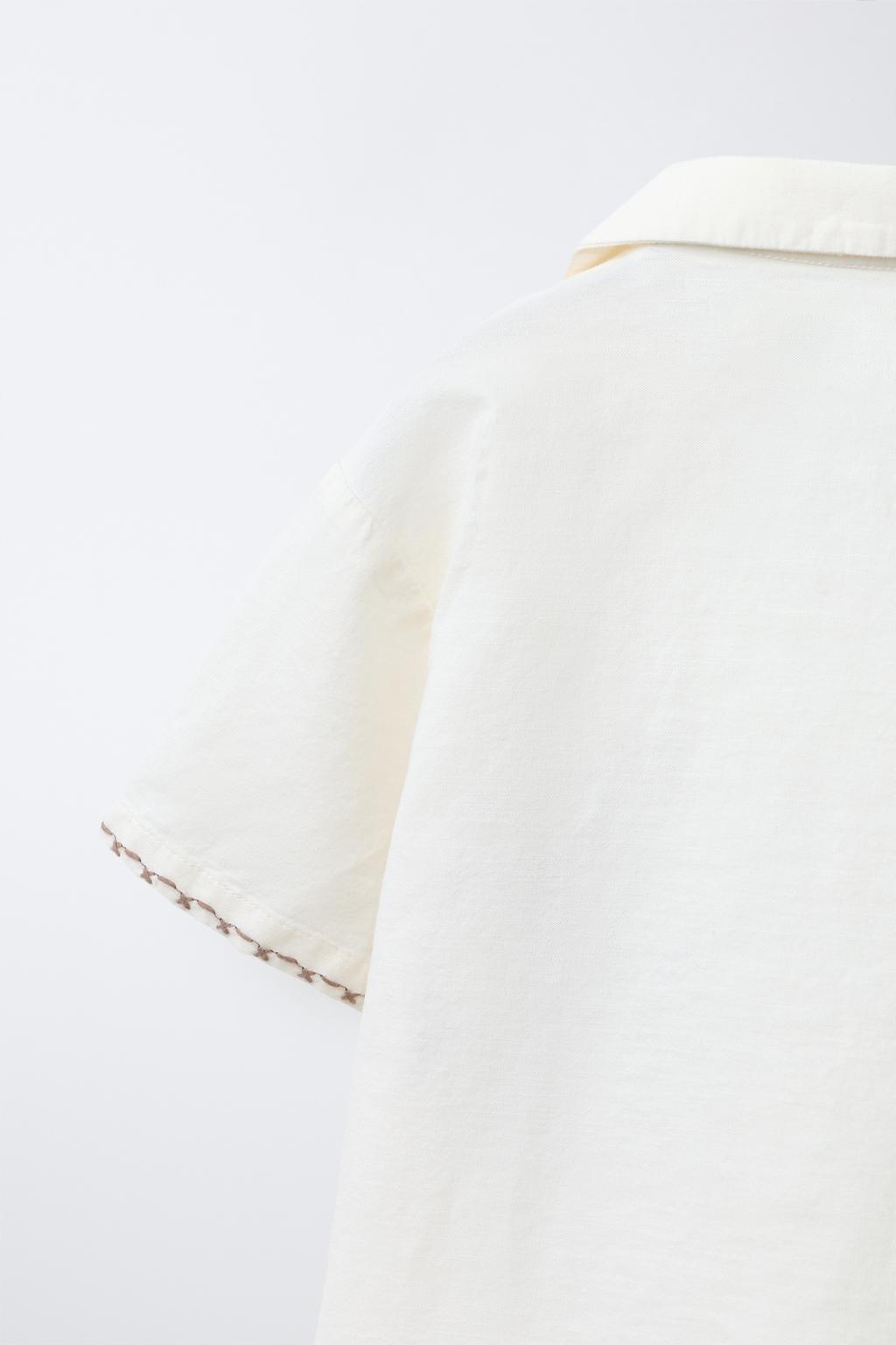 РУБАШКА С ВЫШИТЫМ ЛЬВОМ