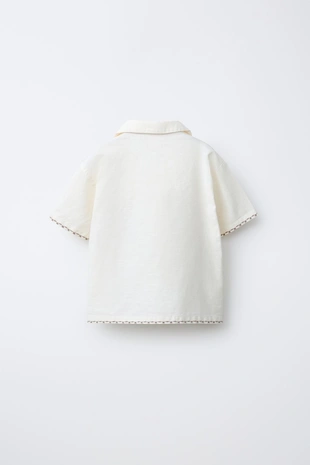 Рубашка с вышитым львом- Заказать в России