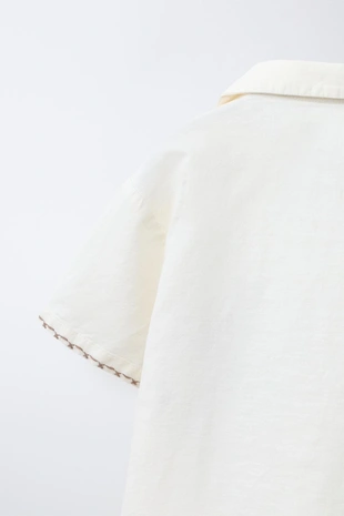 Рубашка с вышитым львом- Заказать в России