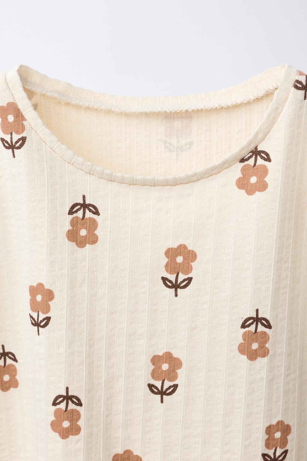 ФУТБОЛКА С ПРИНТОМ И КРУЖЕВОМ