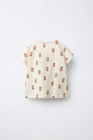 Футболка с принтом и кружевом- Заказать в России