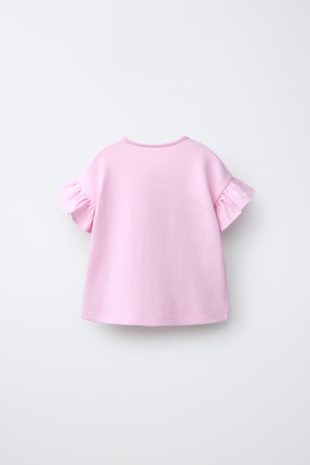 ФУТБОЛКА С БАНТАМИ И ВОЛАНАМИ